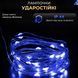 Гирлянда Роса нить 1000 LED длина 100 м с пультом от сети зеленая, синий 260725 фото 2