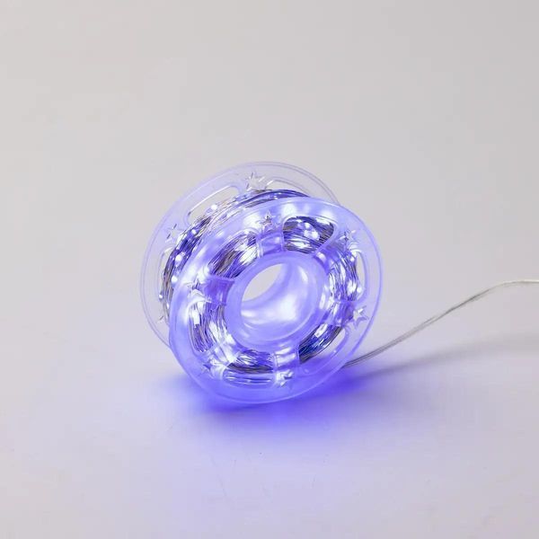 Гирлянда Роса нить 500 LED длина 50 м с пультом от сети, белый 260735 фото