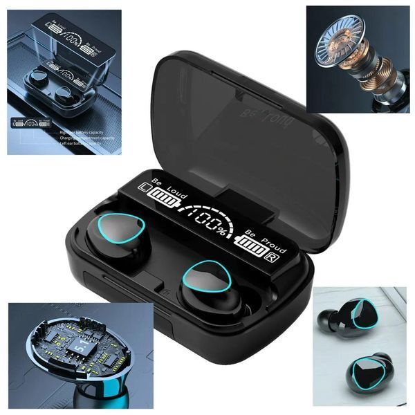 Беспроводные наушники (TWS) Bluetooth 5.1 True Wireless M10 с павэрбанком 260236 фото