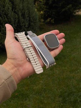 Смартгодинник Smart Watch ULTRA 2 AMOLED 49 мм Чорний + ремінець у подарунок/сірі + Бежевий ремінець 260803 фото