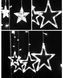 Гірлянда Штора Зірка 12PCS LIGHT STAR WITH з пультом різні режими Білий холодний 260254 фото 3