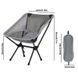 Туристичний легкий складний стілець Chair For Outdoor Grey 260455 фото 3