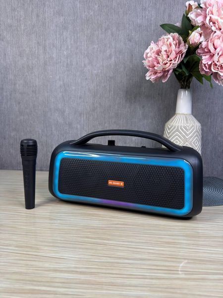 Портативна Bluetooth-колонка MS-3644BT-W 20 Вт з мікрофоном, караоке, USB FM , підсвітка 40 &times; 22 &times; 15 см 260888 фото