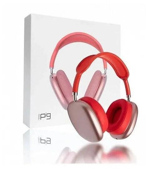 Беспроводные Bluetooth наушники Air Max P9 STEREO Красные 260273 фото