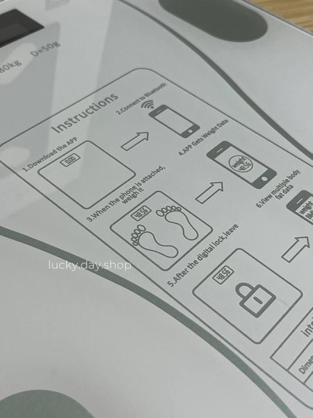 Умные фитнес весы с Bluetooth и измерением основных показателей тела Черные 260586 фото